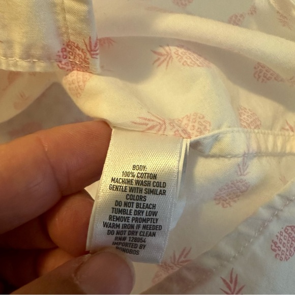 Bonobos Pink Pineapple Short Sleeve Shirt - Picture 3 of 5
